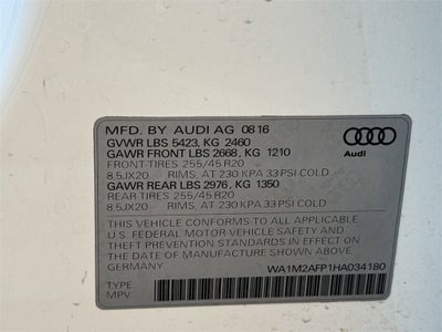 2017 Audi Q5 2.0T Premium Plus quattro
