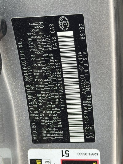 2020 Toyota Camry LE