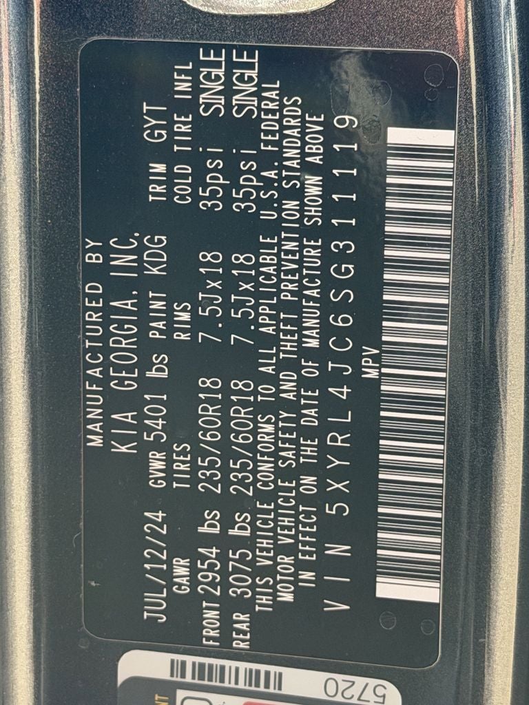 2025 Kia Sorento S