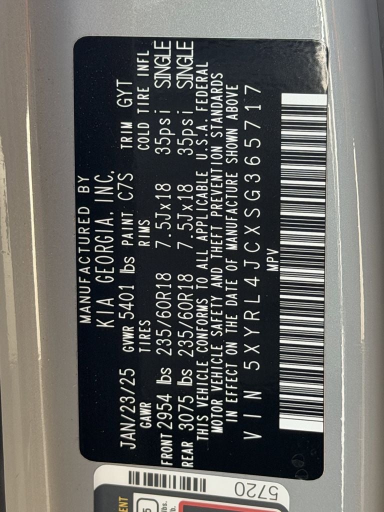 2025 Kia Sorento S