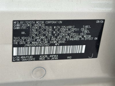 2007 Toyota RAV4 Base