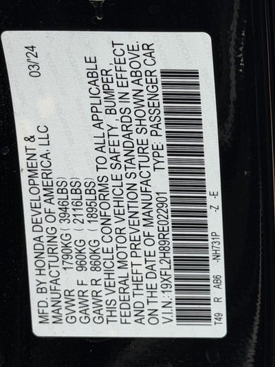 2024 Honda Civic Hatchback Sport