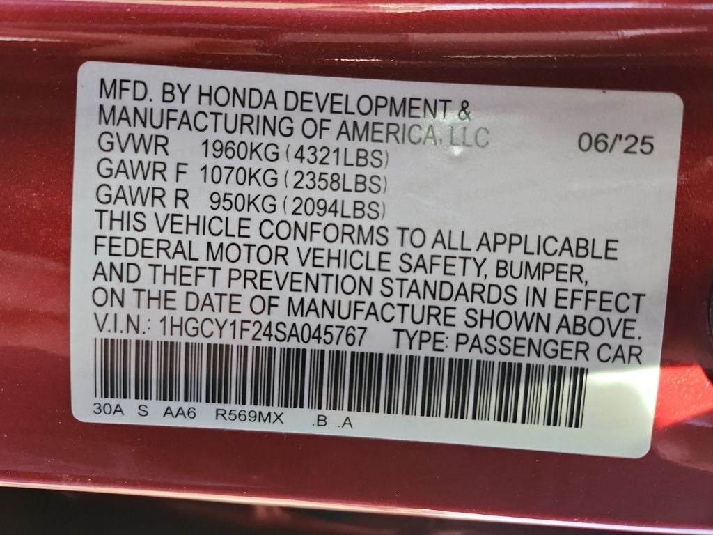 2025 Honda Accord LX