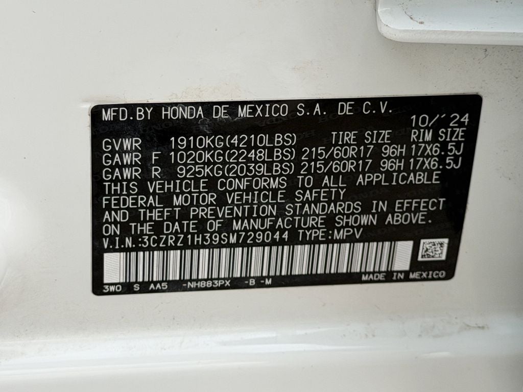 2025 Honda HR-V 2WD LX