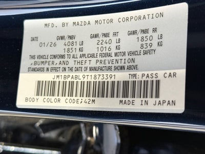 2026 Mazda Mazda3 Sedan 2.5 S Select Sport