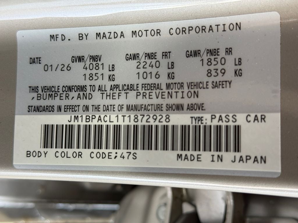 2026 Mazda Mazda3 Sedan 2.5 S Preferred