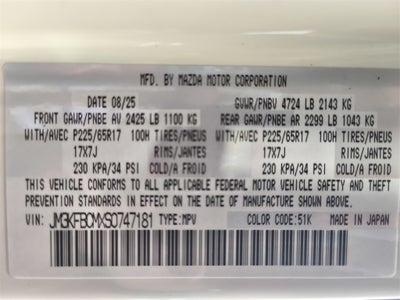 2025 Mazda Mazda CX-5 2.5 S Preferred Package