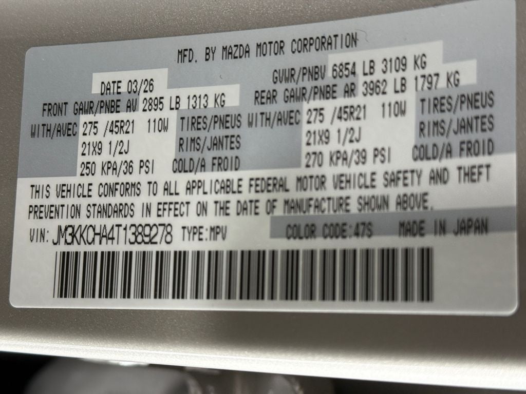 2026 Mazda Mazda CX-90 Plug-In Hybrid Premium
