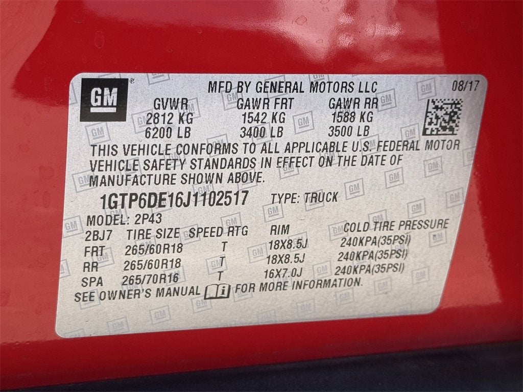 2018 GMC Canyon 4WD SLT