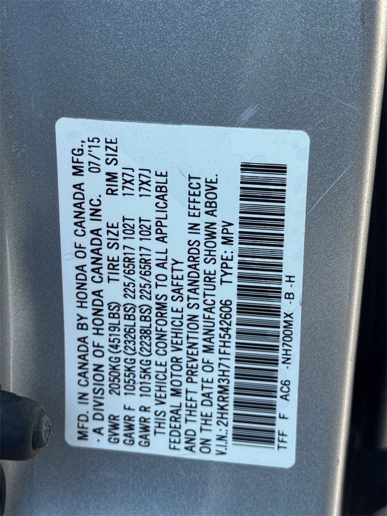 2015 Honda CR-V 2WD 5dr EX-L w/Navi