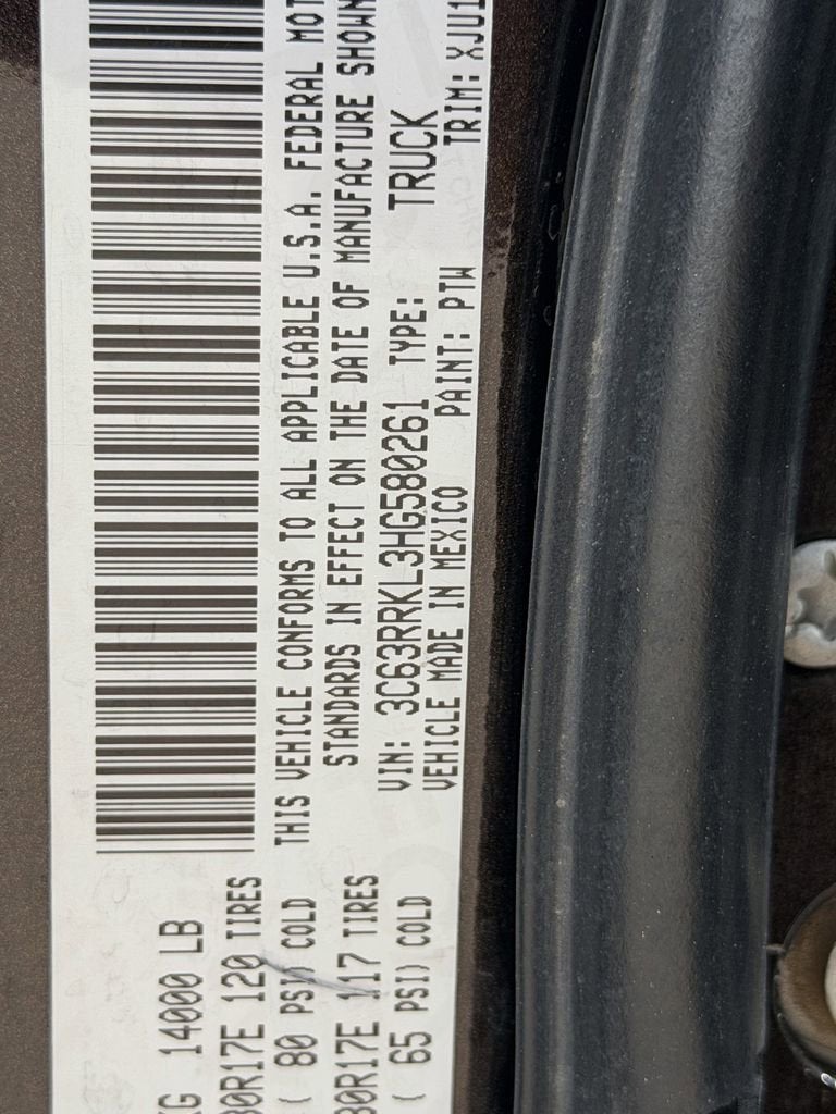 2017 RAM 3500 Laramie Longhorn