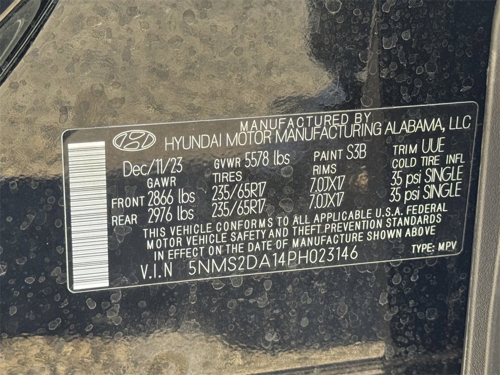 2023 Hyundai Santa Fe Hybrid Blue