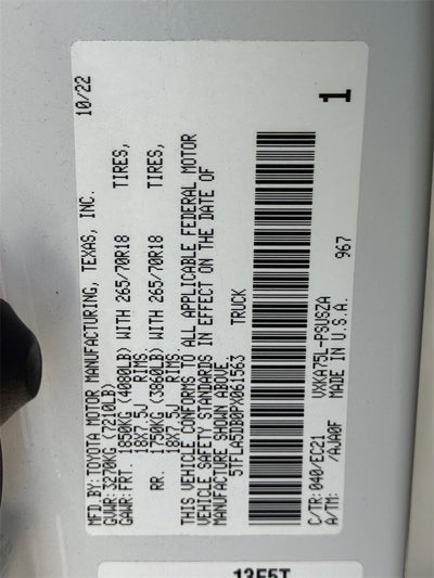 2023 Toyota Tundra 4WD SR5