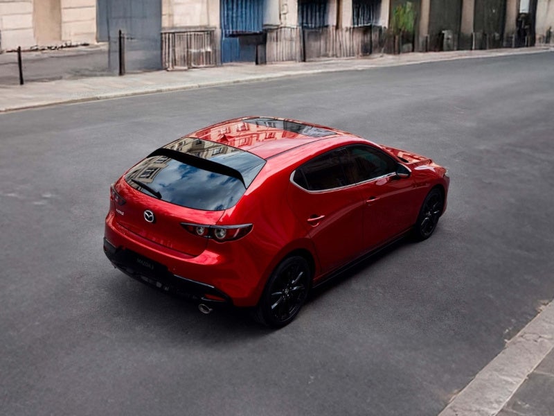 Red Mazda 3 Hatchback